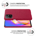 Well-Protected Plain Cloth Texture Plastic Hard Cover Case for Oppo F19 Pro+ 5G / Reno5 Z / A94 5G