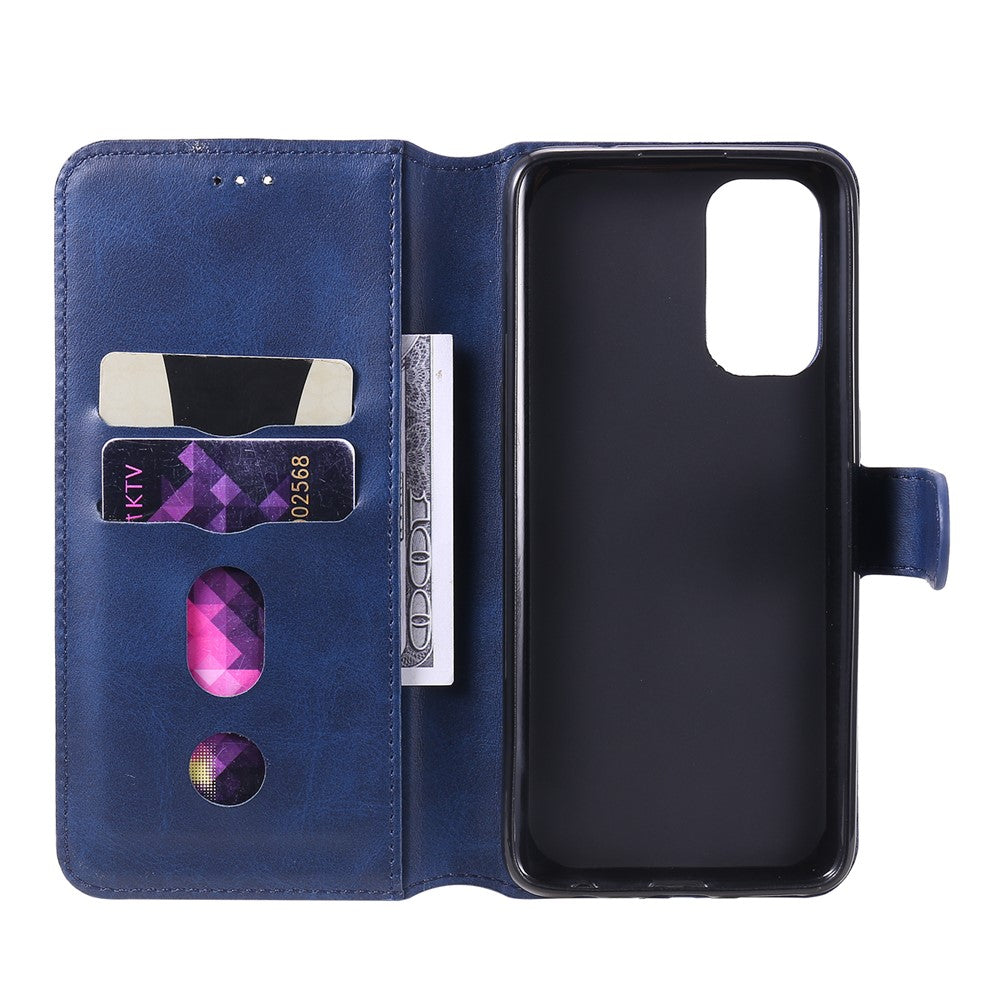 Fuldt beskyttende læderetui med pungdesign og foldbart cover til Oppo Reno5 K/Reno5 4G/Reno5 5G/Find X3 Lite