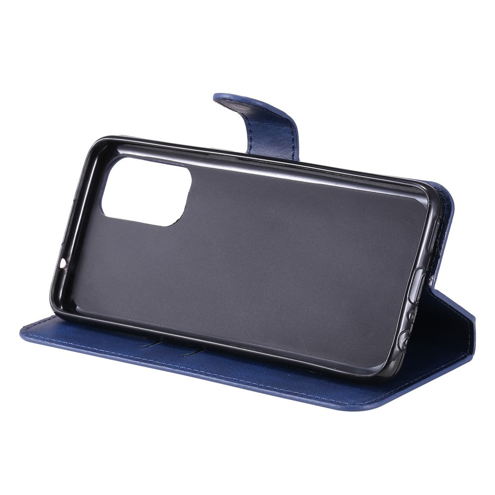 Fuldt beskyttende læderetui med pungdesign og foldbart cover til Oppo Reno5 K/Reno5 4G/Reno5 5G/Find X3 Lite