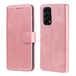 Fuldt beskyttende læderetui med pungdesign og foldbart cover til Oppo Reno5 K/Reno5 4G/Reno5 5G/Find X3 Lite