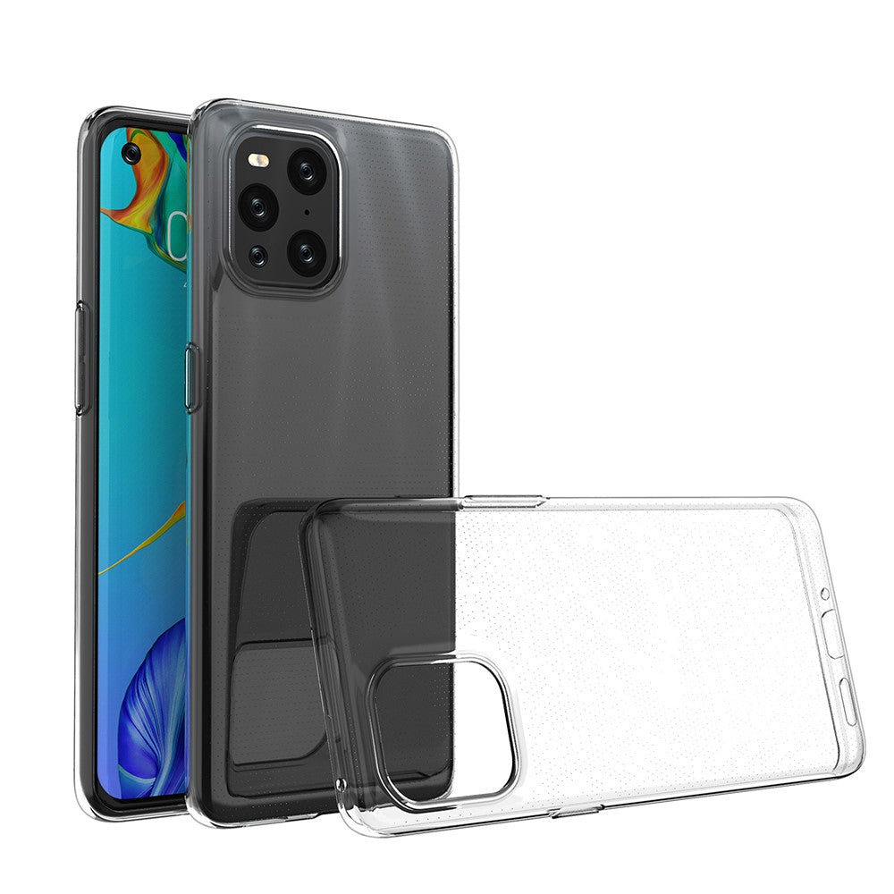 Krystalklar ultratynd TPU beskyttelsescover til Oppo Find X3 Pro