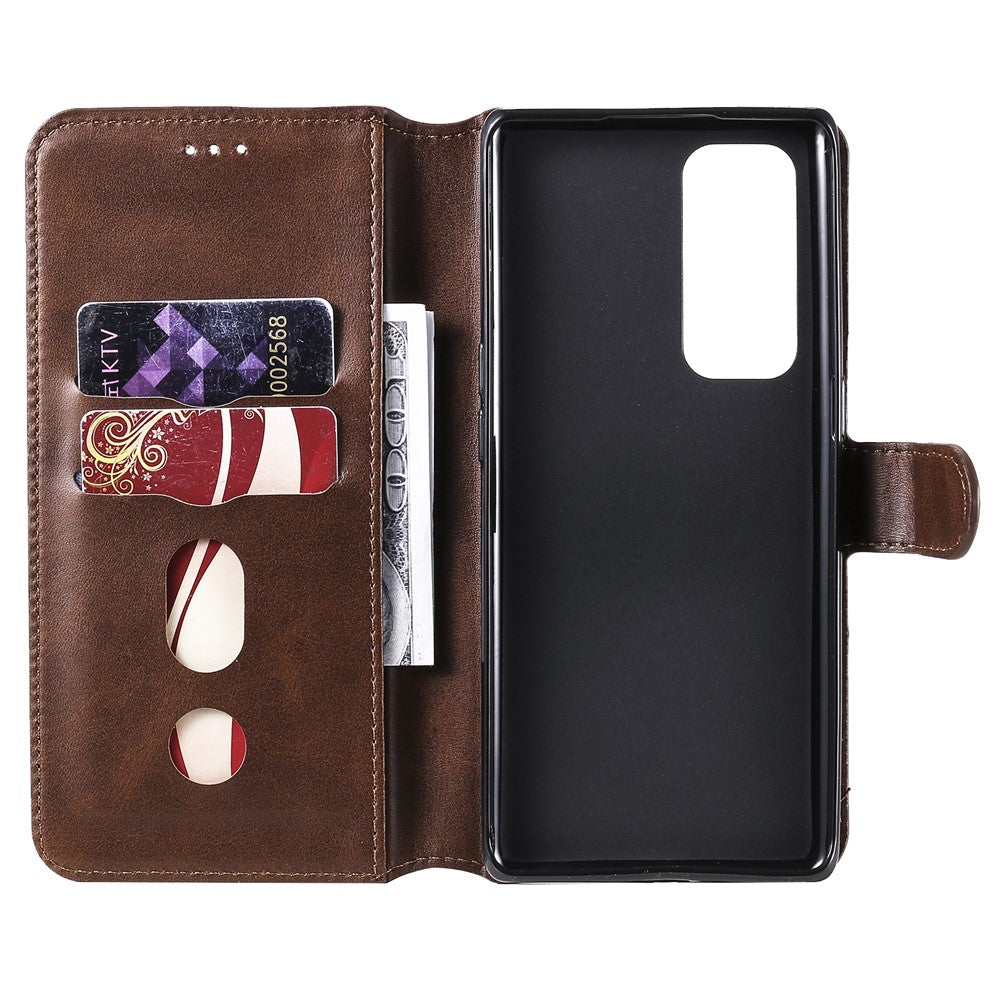 Wallet Stand Flip Leather Phone Case for Oppo Reno5 Pro+ 5G / Find X3 Neo