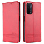 AZNS För Oppo A93 5G/A74 5G mobilskal PU-läder mobilskydd Magnetiskt Absorberande Vikbart Stativ Flipfodral med Plånbok