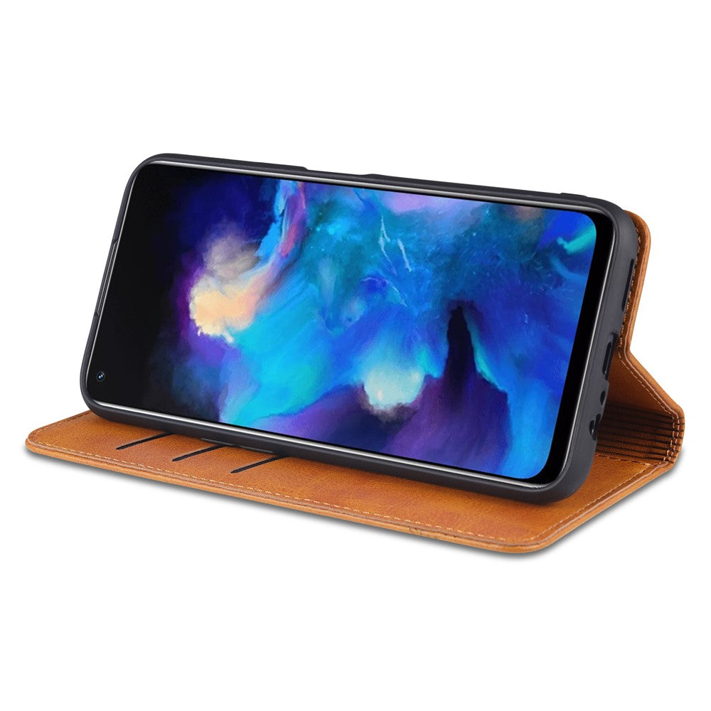 AZNS För Oppo A93 5G/A74 5G mobilskal PU-läder mobilskydd Magnetiskt Absorberande Vikbart Stativ Flipfodral med Plånbok