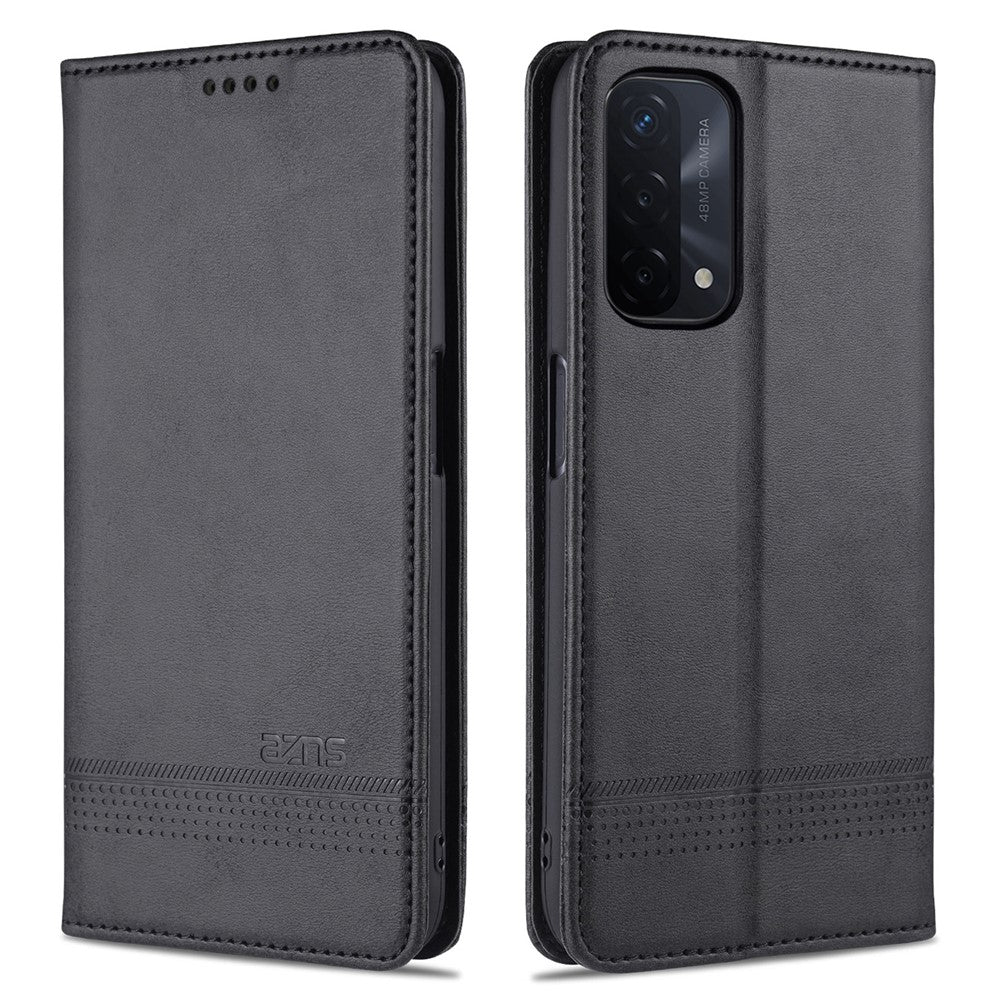 AZNS För Oppo A93 5G/A74 5G mobilskal PU-läder mobilskydd Magnetiskt Absorberande Vikbart Stativ Flipfodral med Plånbok