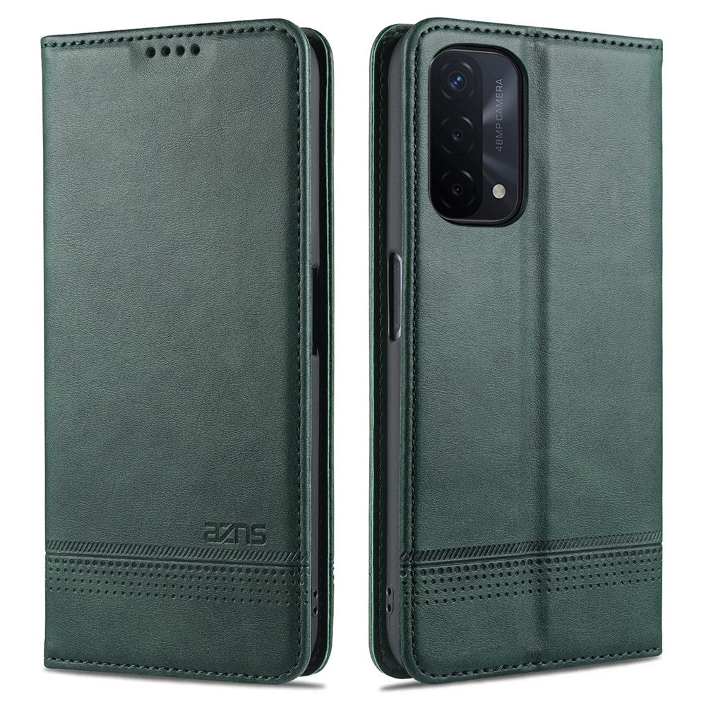 AZNS För Oppo A93 5G/A74 5G mobilskal PU-läder mobilskydd Magnetiskt Absorberande Vikbart Stativ Flipfodral med Plånbok
