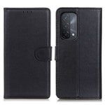 Litchi Skin Leather Full-Protection Phone Shell Case  Cover with Wallet Stand for Oppo A93 5G / A54 5G / A74 5G