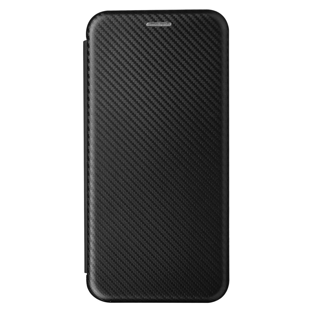 Carbon Fiber Texture Leather Auto-absorbed Case with Card Holder and Ring Strap for Oppo Find X3/Find X3 Pro