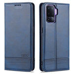 AZNS Självabsorberande Magnetiskt Stativ Läderfodral med Plånboksdesign till Oppo A94/F19 Pro/Reno5 Lite