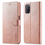 LC.IMEEKE til Oppo A74 5G/A93 5G/A54 5G Praktisk Pung-stativ Design Læder Mobiltelefon Cover
