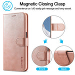 LC.IMEEKE til Oppo A74 5G/A93 5G/A54 5G Praktisk Pung-stativ Design Læder Mobiltelefon Cover