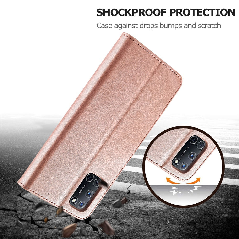 LC.IMEEKE til Oppo A74 5G/A93 5G/A54 5G Praktisk Pung-stativ Design Læder Mobiltelefon Cover
