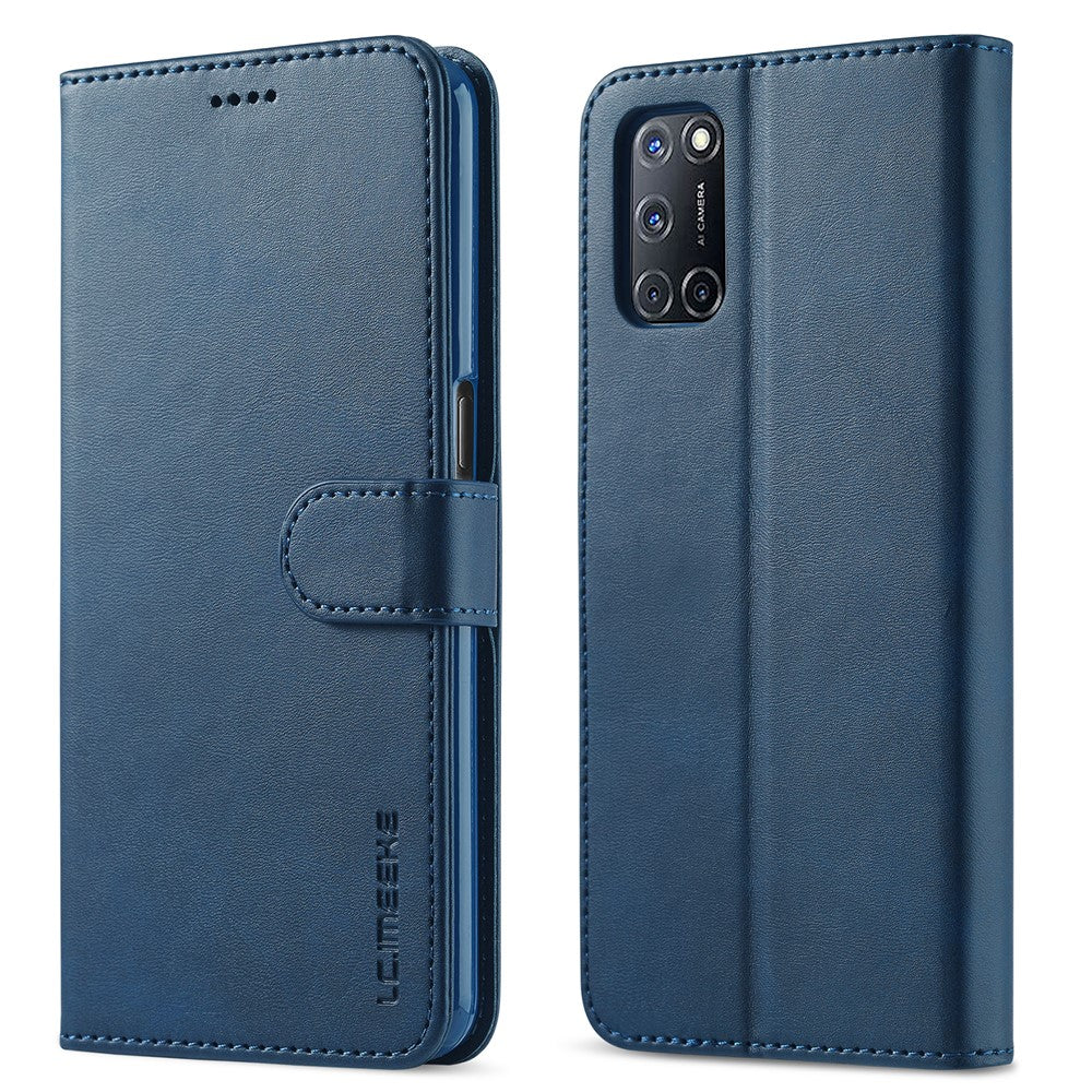 LC.IMEEKE til Oppo A74 5G/A93 5G/A54 5G Praktisk Pung-stativ Design Læder Mobiltelefon Cover