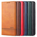 AZNS Auto-absorbed Magnet Well-Protected Full Protection Leather Stand Mobile Shell Case for Oppo A94 5G/A95 5G