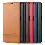 AZNS Auto-absorbed Leather Wallet Phone Case for Oppo A54 4G