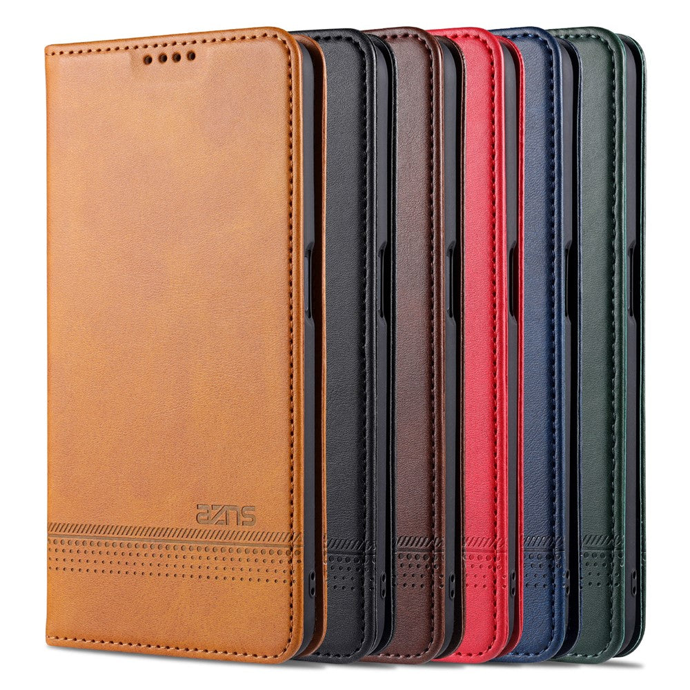 AZNS Auto-absorbed Leather Wallet Phone Case for Oppo A54 4G