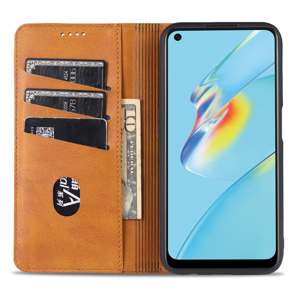 AZNS Auto-absorbed Leather Wallet Phone Case for Oppo A54 4G