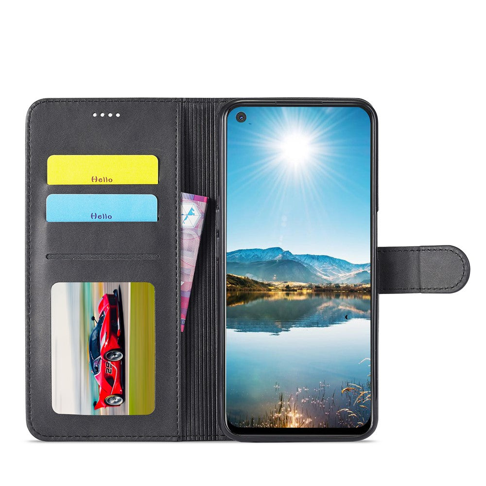 LC.IMEEKE Wallet Stand Leather Phone Casing Shell for Oppo A55 5G/A54 4G