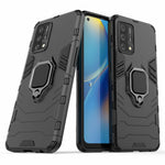 Kickstand Design Cool Guard PC + TPU Hybrid Phone Cover Case for Oppo A74 4G