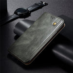 Oil Wax Surface PU Leather + Inner Soft TPU Phone Cover Case with Wallet Stand for Oppo F19/A74 4G