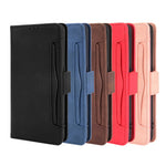 Leather Phone Wallet Design Stand Feature Protective Cover Case with Multiple Card Slots for Oppo A94 5G/Reno5 Z/F19 Pro+ 5G