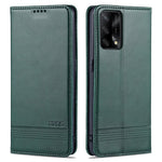 AZNS För Oppo A74 4G / Oppo F19 mobilskal Magnetiskt Absorberande Vikbart Stativ Flipfodral PU-läder mobilskydd med Plånbok