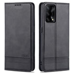 AZNS För Oppo A74 4G / Oppo F19 mobilskal Magnetiskt Absorberande Vikbart Stativ Flipfodral PU-läder mobilskydd med Plånbok