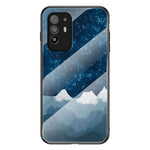 Stjärnklar himmelsmönster reptåligt härdat glas välskyddat hybridskal för Oppo A94 5G/Reno5 Z/F19 Pro+ 5G