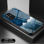 Stjärnklar himmelsmönster reptåligt härdat glas välskyddat hybridskal för Oppo A94 5G/Reno5 Z/F19 Pro+ 5G