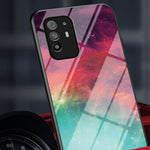 Stjärnklar himmelsmönster reptåligt härdat glas välskyddat hybridskal för Oppo A94 5G/Reno5 Z/F19 Pro+ 5G