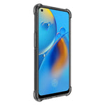 IMAK Sheer Flexible TPU Case Well-Protected Cover with High Transparency Screen Protector for Oppo F19 4G/A74 4G