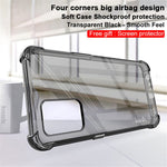 IMAK Sheer Flexible TPU Case Well-Protected Cover with High Transparency Screen Protector for Oppo F19 4G/A74 4G