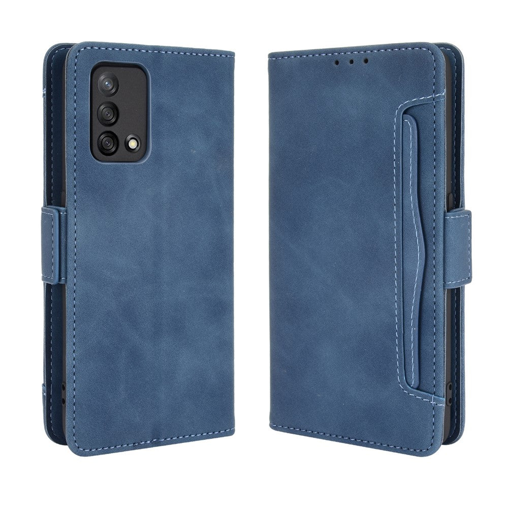 Kortholderlædercover med stativ til Oppo A74 4G/F19