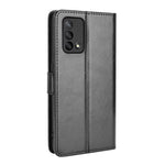 Wallet Design Crazy Horse Skin Leather Stand Shell with Strap for Oppo A74 4G / F19