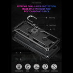 For Oppo A53 / A53s / A32 4G Phone Case PC + TPU Hybrid Phone Shell with Ring Kickstand