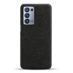 Well-Protected Cloth Coated Plastic Phone Case for Oppo Reno6 Pro+ 5G / Pro 5G (Snapdragon)
