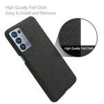 Well-Protected Cloth Coated Plastic Phone Case for Oppo Reno6 Pro+ 5G / Pro 5G (Snapdragon)