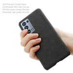 Well-Protected Cloth Coated Plastic Phone Case for Oppo Reno6 Pro+ 5G / Pro 5G (Snapdragon)