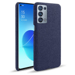 Well-Protected Cloth Coated Plastic Phone Case for Oppo Reno6 Pro+ 5G / Pro 5G (Snapdragon)