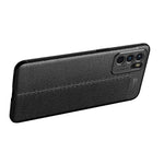 Litchi Texture Full Coverage Leather Flexible TPU Protective Back Cover Case for Oppo Reno6 5G