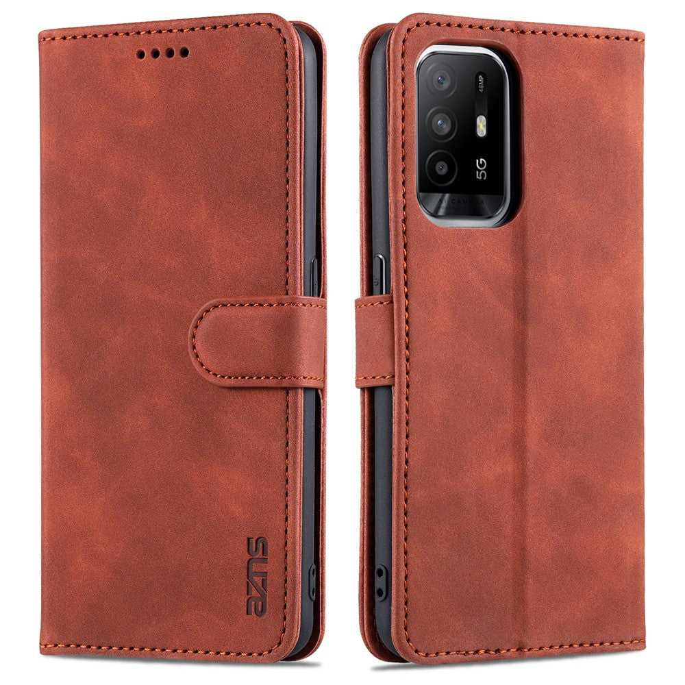 AZNS PU-lædertelefoncover med pung og stander til Oppo A94 5G/A95 5G
