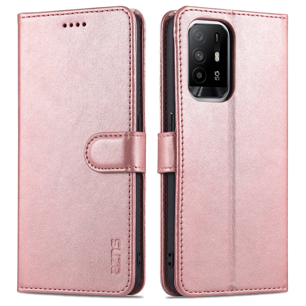 AZNS PU-lædertelefoncover med pung og stander til Oppo A94 5G/A95 5G