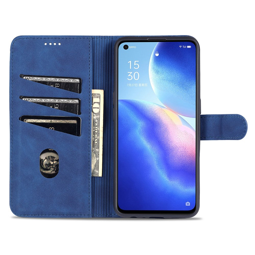 AZNS PU-læderetui med stativ og pung til Oppo Reno5 4G/Reno5 5G/Reno5 K/Find X3 Lite