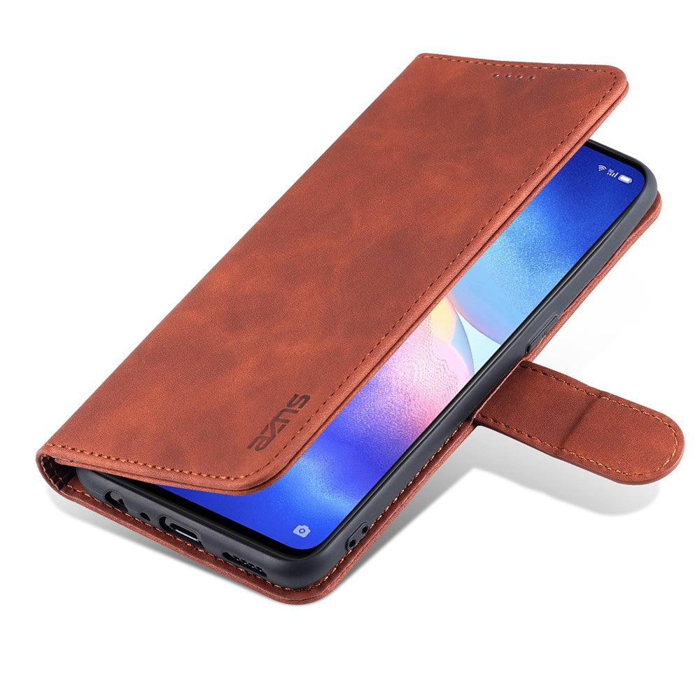 AZNS PU-læderetui med stativ og pung til Oppo Reno5 4G/Reno5 5G/Reno5 K/Find X3 Lite