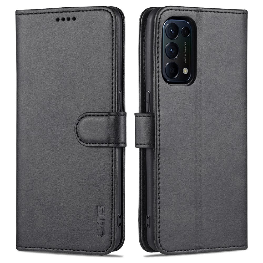 AZNS PU-læderetui med stativ og pung til Oppo Reno5 4G/Reno5 5G/Reno5 K/Find X3 Lite