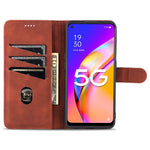 AZNS  Stand Wallet Design PU Leather Protective Phone Case for Oppo A93 5G / A74 5G