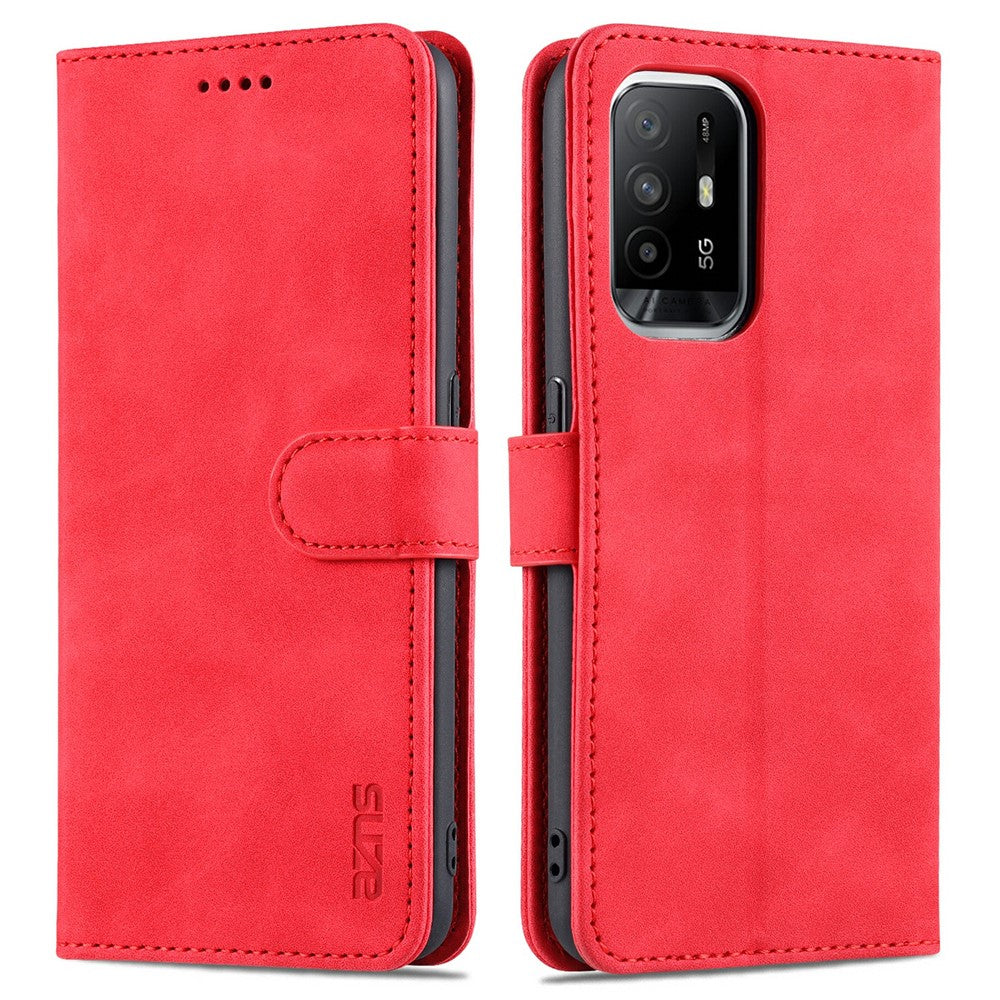AZNS  Stand Wallet Design PU Leather Protective Phone Case for Oppo A93 5G / A74 5G