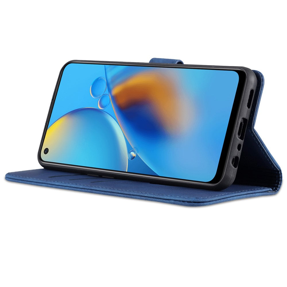 AZNS-læderetui med stativ og pungdesign til Oppo A74 4G / Oppo F19
