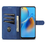 AZNS-læderetui med stativ og pungdesign til Oppo A74 4G / Oppo F19