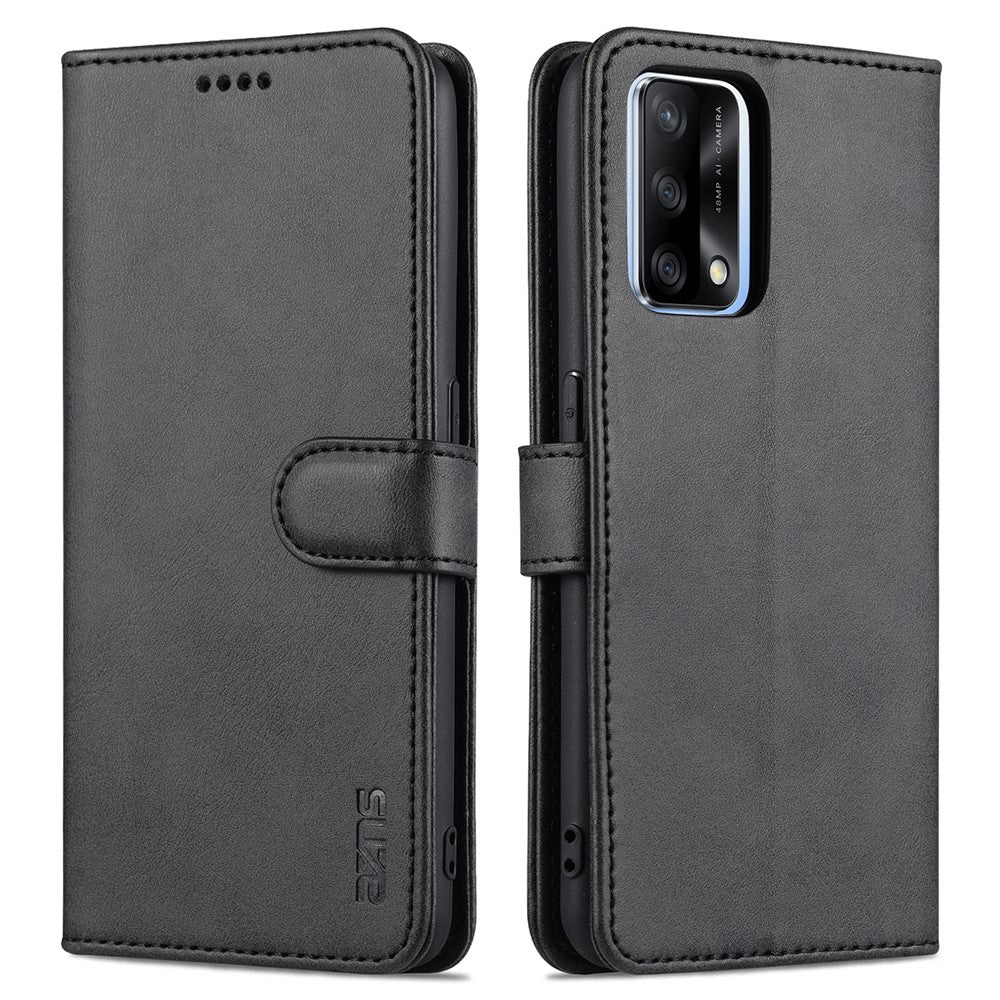 AZNS-læderetui med stativ og pungdesign til Oppo A74 4G / Oppo F19